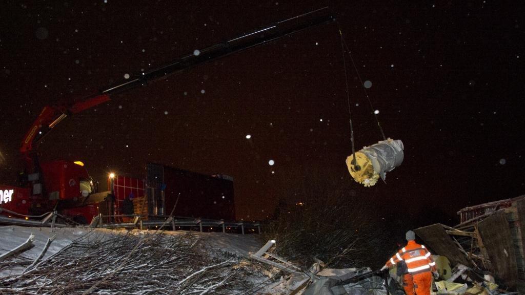 Lkw-Unfall auf der A7