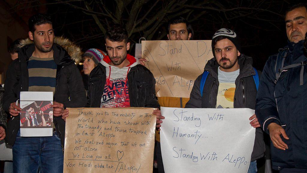 Gedenk-Demonstration für Aleppo in Salzburg I