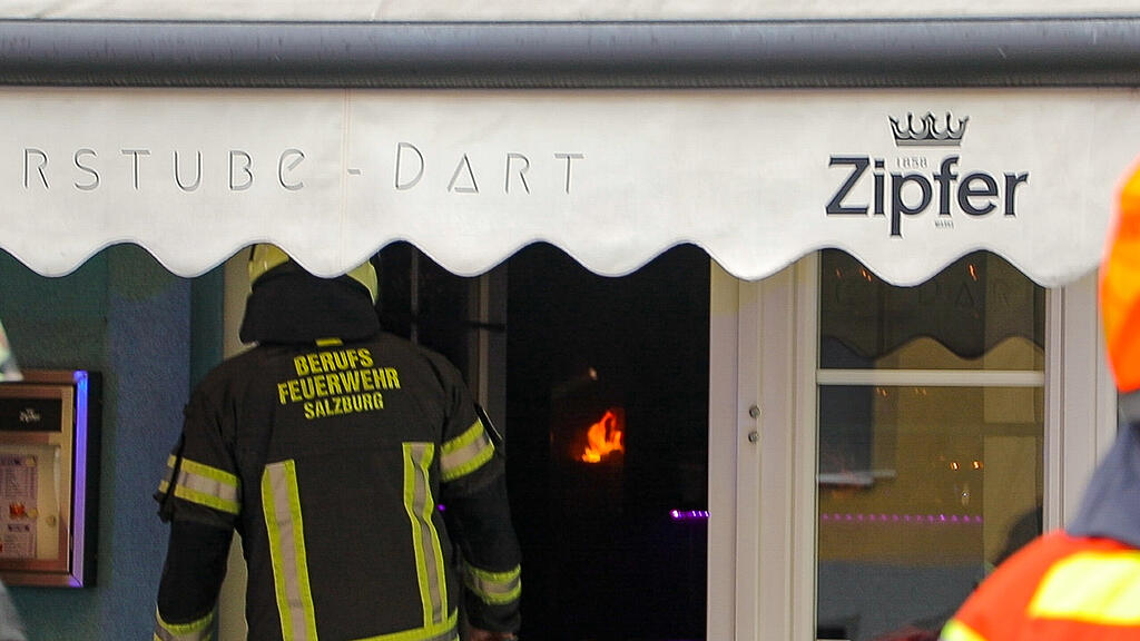 Brand in Lokal in der Stadt Salzburg