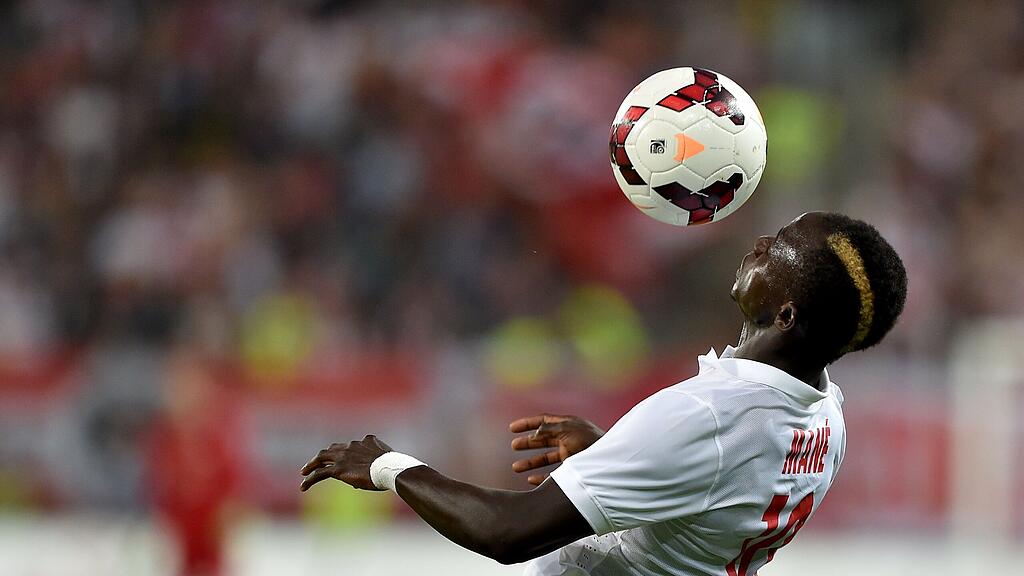 SALZBURG,AUSTRIA,06.AUG.14 - SOCCER - UEFA Champions League, qualifying, Red Bull Salzburg vs Qarabag Agdam FK. Image shows Sadio Mane (RBS). Photo: GEPA pictures/ Florian Ertl - For editorial use only. Image is free of charge.