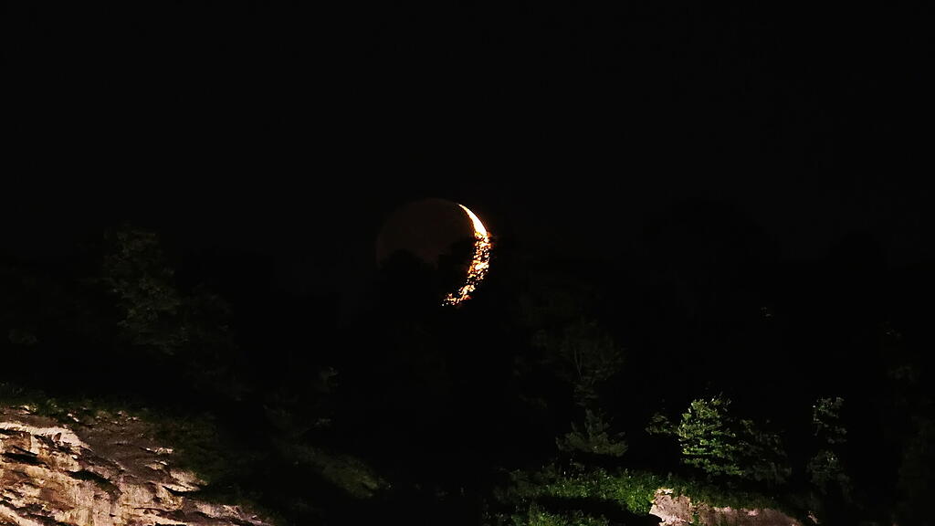 Mond über dem Salzburger Stadtfest