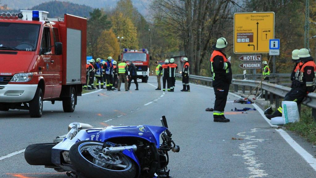 Bilder vom Unfallort auf der B20