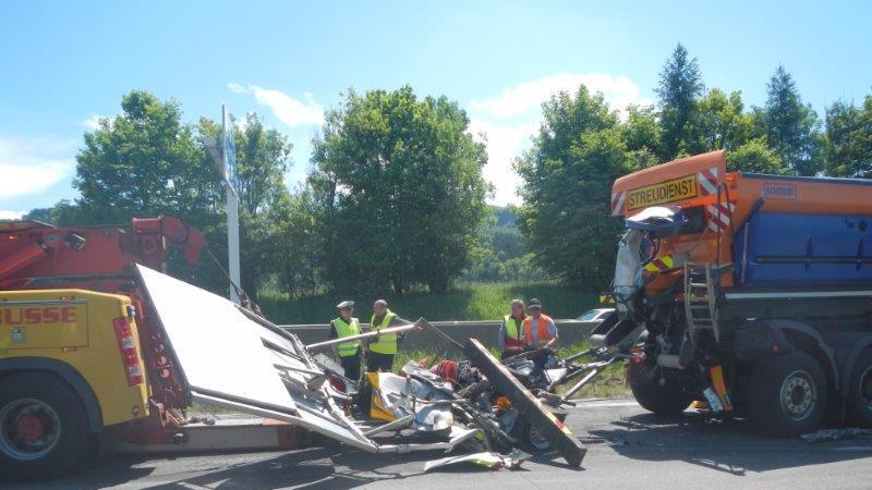 Lkw-Crash auf A1