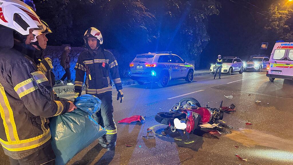Motorrad contra Pkw Aigen