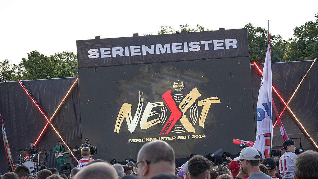 Die gro\u00dfe Meisterparty des FC RedBull Salzburg