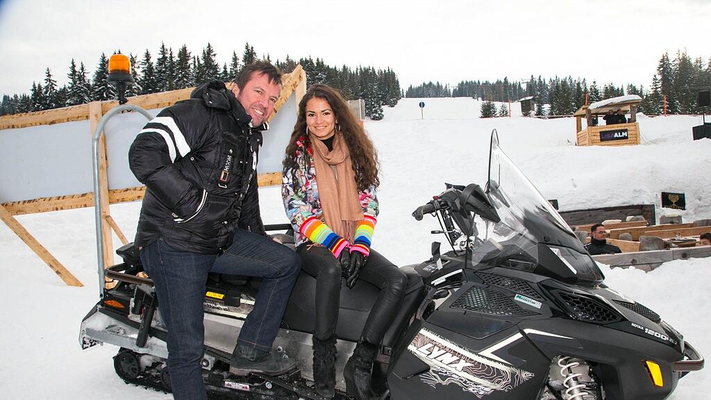 Lothar Matthäus und seine Anastasia besuchten die Lisa Alm in Flachau.