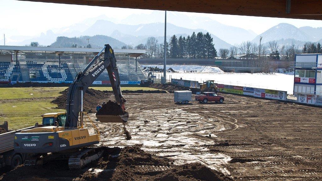 SV Grödig: Rasenheizung wird im DAS.GOLDBERG Stadion eingebaut