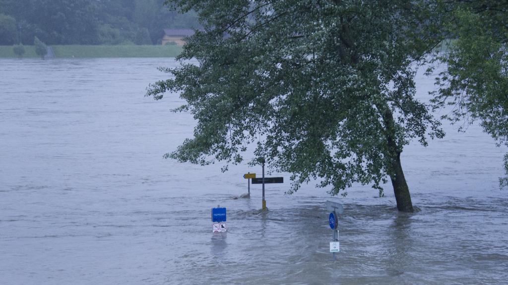 Linz: Donaulände überflutet