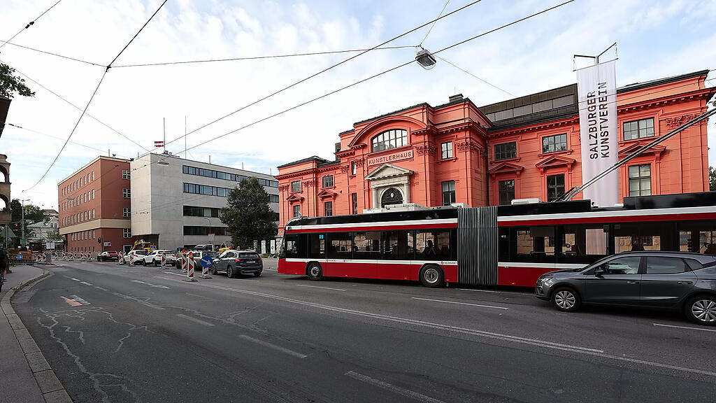 Baustelle, Rudolfsplatz, Nonntal