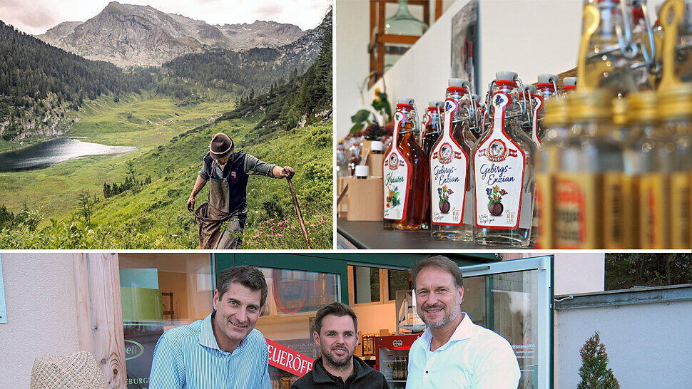 Wir haben Florian Beierl, Robert Plainer und Armin Ludwig (v. li. n.re.) in der "Untersberg-Brennerei" zum Sonntags-Talk getroffen.