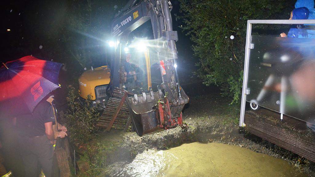 Feuerwehren nach Starkregen im Pongau im Einsatz