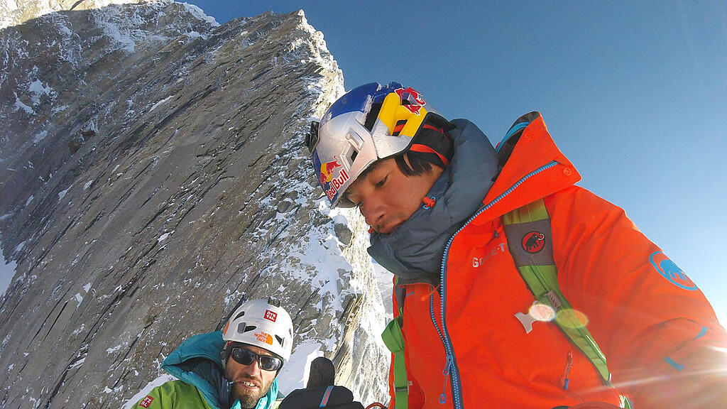 Bergsteiger Hansjörg Auer und David Lama