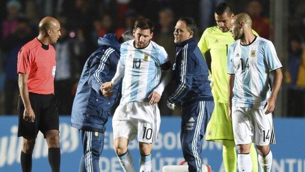 Messi musste wegen Rückenproblemen ausgewechselt werden
