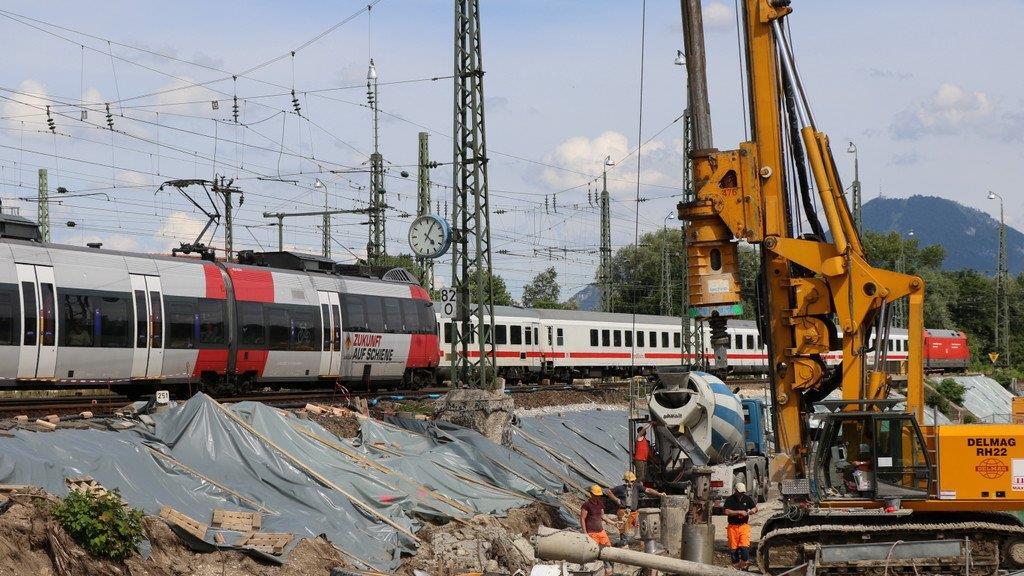 Bauarbeiten: 3. Gleis Freilassing - Salzburg