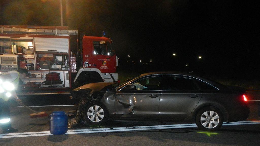 Pkw-Unfall auf B145 in Altmünster