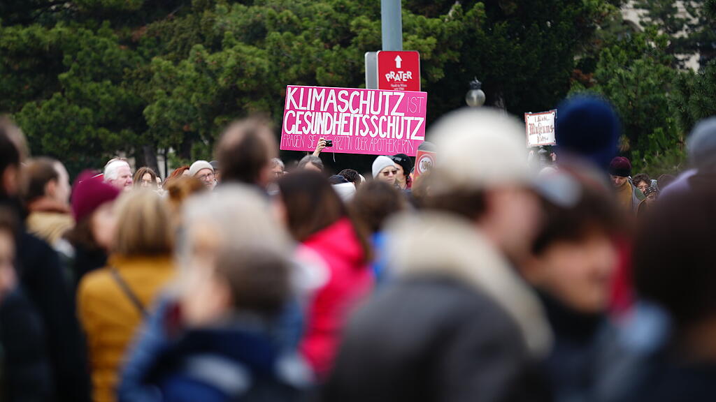 Großprotest "Letzte Generation Österreich" in Wien