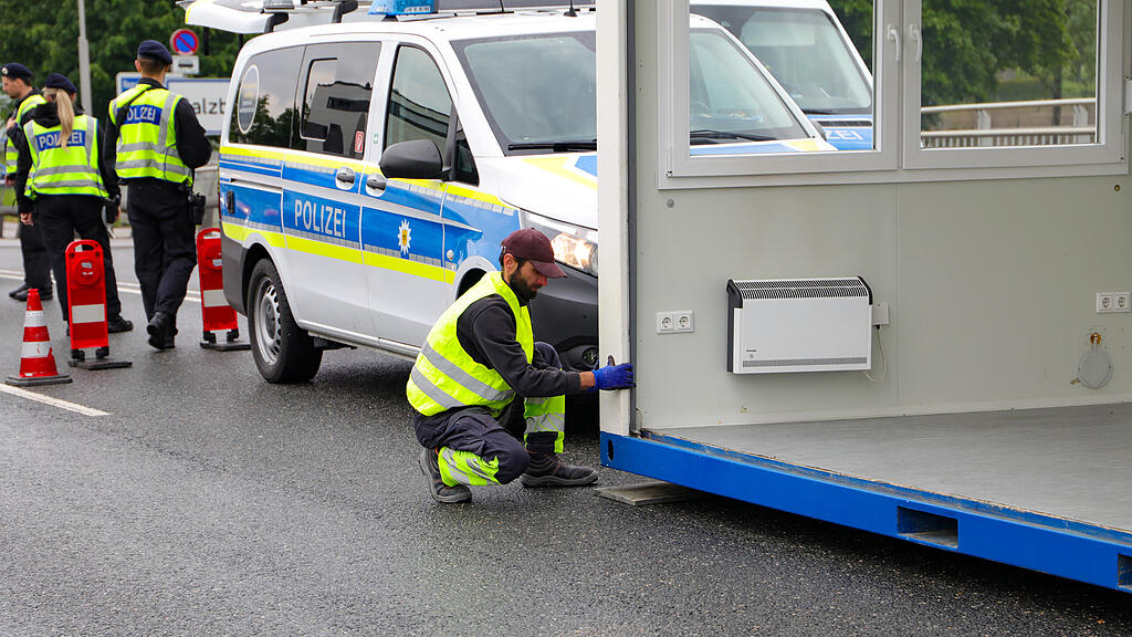 Grenzkontrollen an Grenze in Freilassing