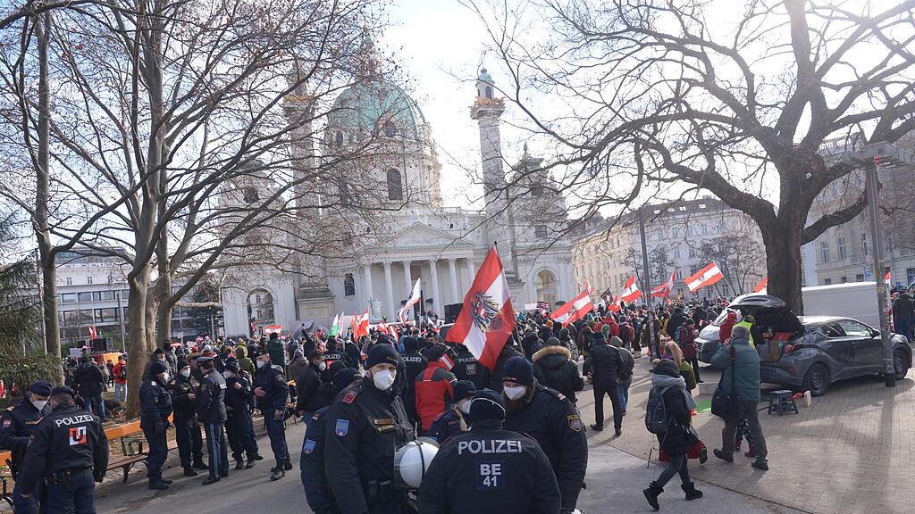 Corona-Demo in Wien