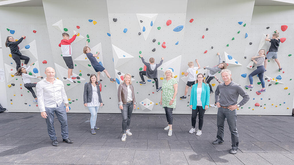 Öffentliche Boulderwand in Salzburg