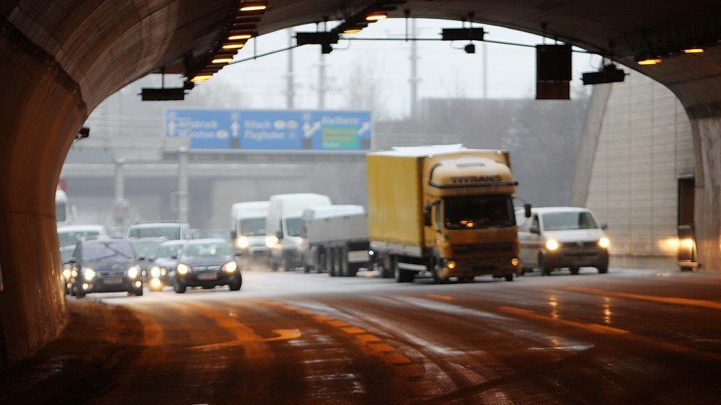 Crash im Lieferinger Tunnel