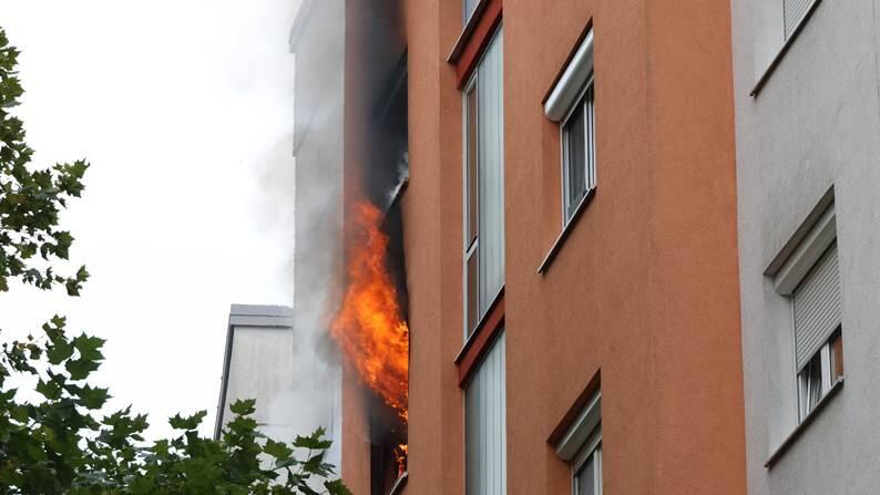Brand in Welser Wohnung