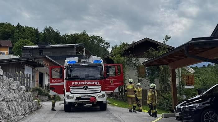 Rauchmelder alarmiert Bewohner in Adnet