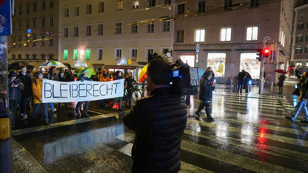 "Demo gegen Rechts" in Salzburg
