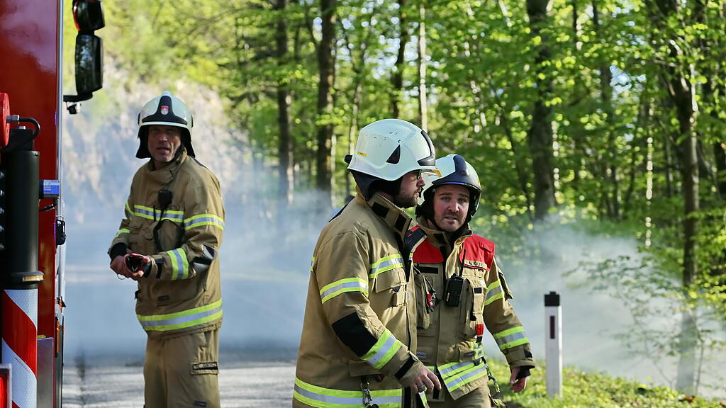 Feuerwehr\u00fcbung in Guggenthal II