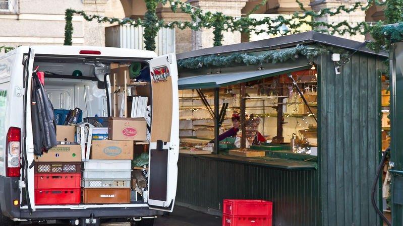 Christkindlmarkt 2013: Abbau