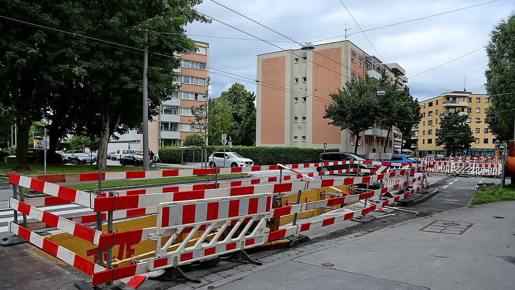 Straßensperren rund um Großbaustelle in Salzburg-Lehen