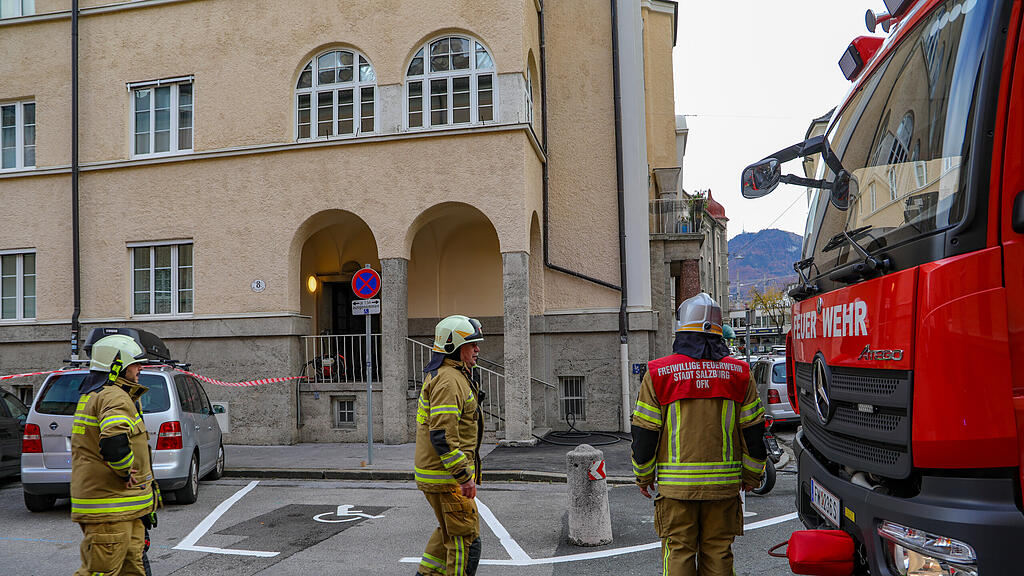 Zimmerbrand in Salzburger Plainstraße