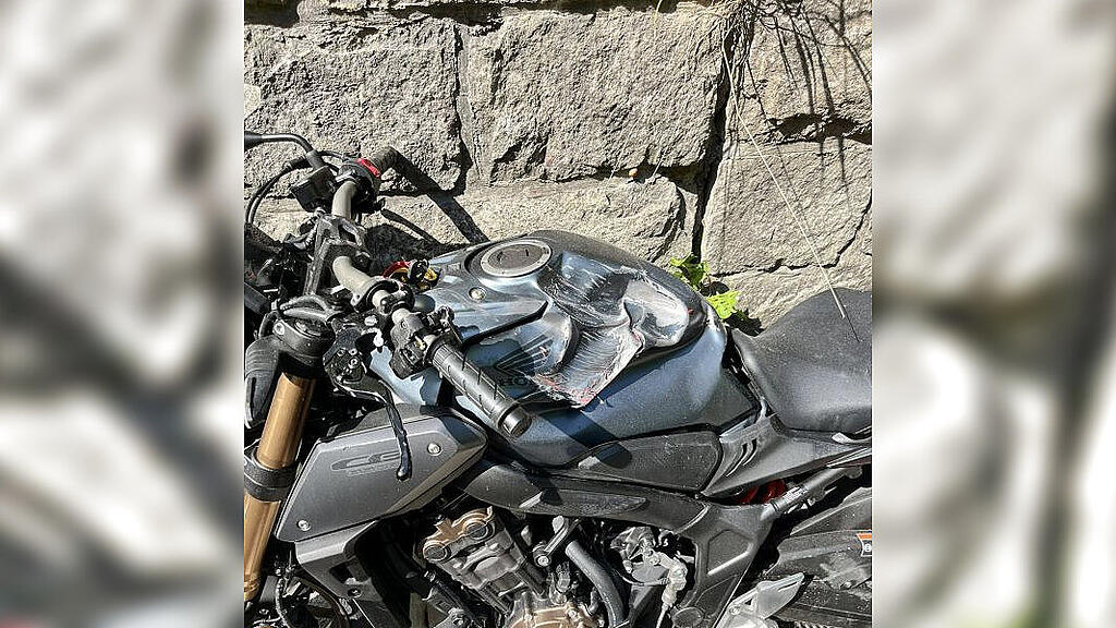 Motorradunfall B164