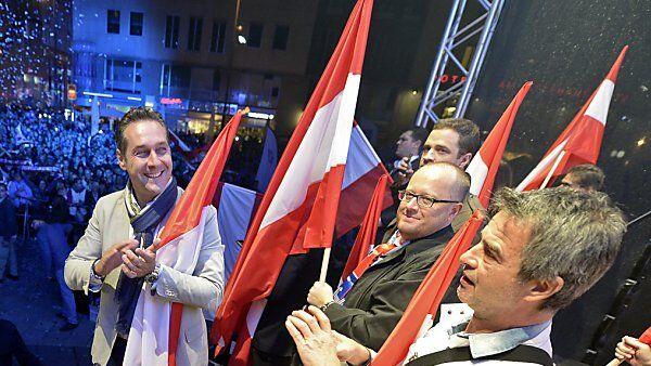 FPÖ-Wahlkampfabschluss am Stephansplatz