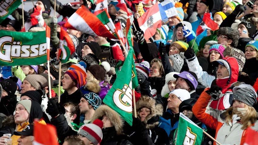 Super-Fan-Stimmung in Flachau