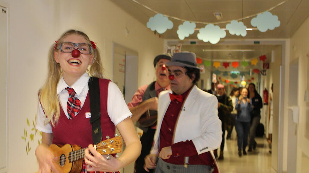 Clownvisite im Salzburger Uniklinikum