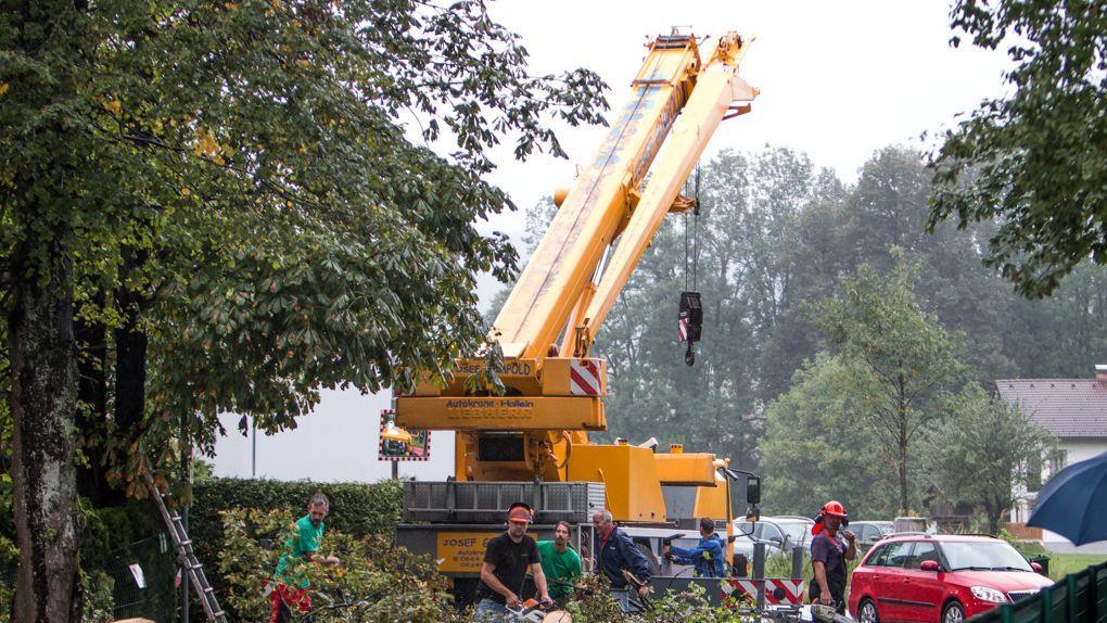 Unwetter: Aufräumarbeiten in Rif
