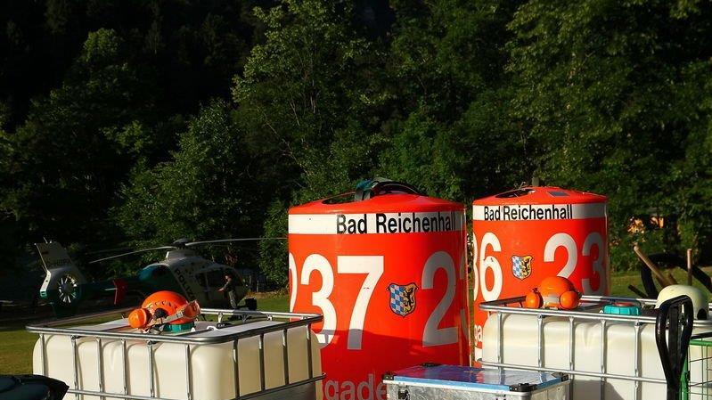 Löscharbeiten am Thumsee