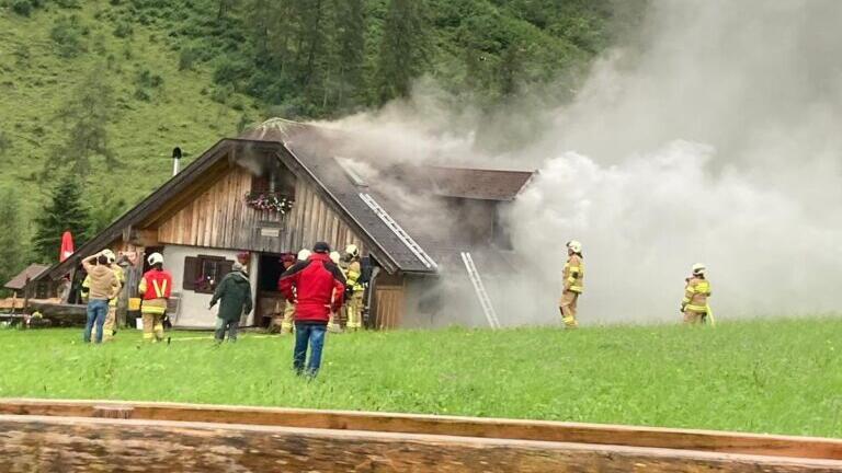 Brand Gruberalm Grubenbachhütte
