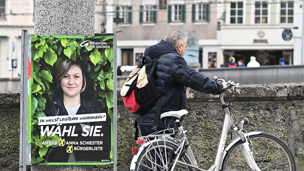 Gemeindewahl: Wahlplakate in Salzburg-Stadt