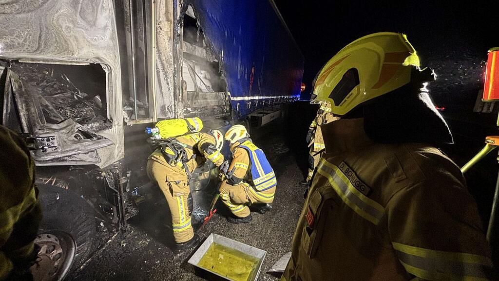 Lkw-Brand am Walserberg