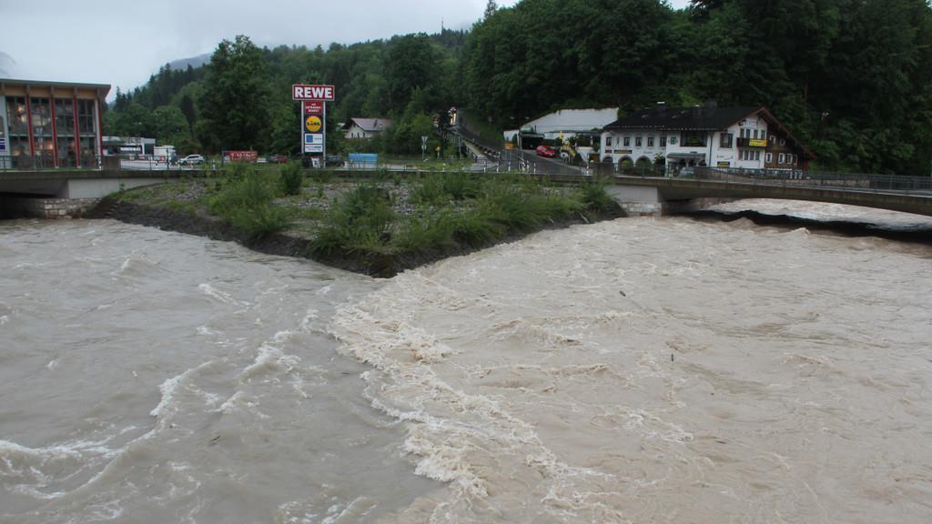 Hochwasser im Raum Berchtesgaden