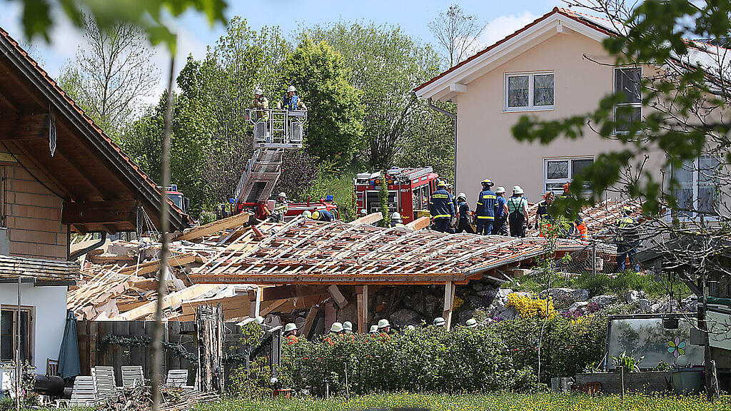 Das Wohnhaus explodierte
