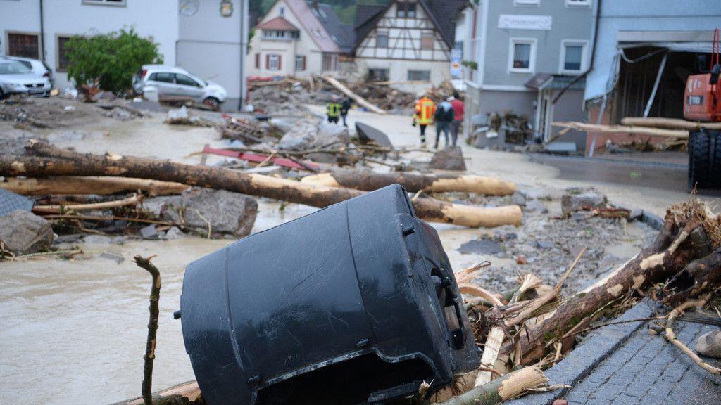 Verheerende Unwetterschäden in Deutschland