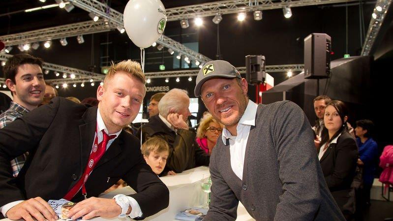 Autogrammstunde mit Hermann Maier