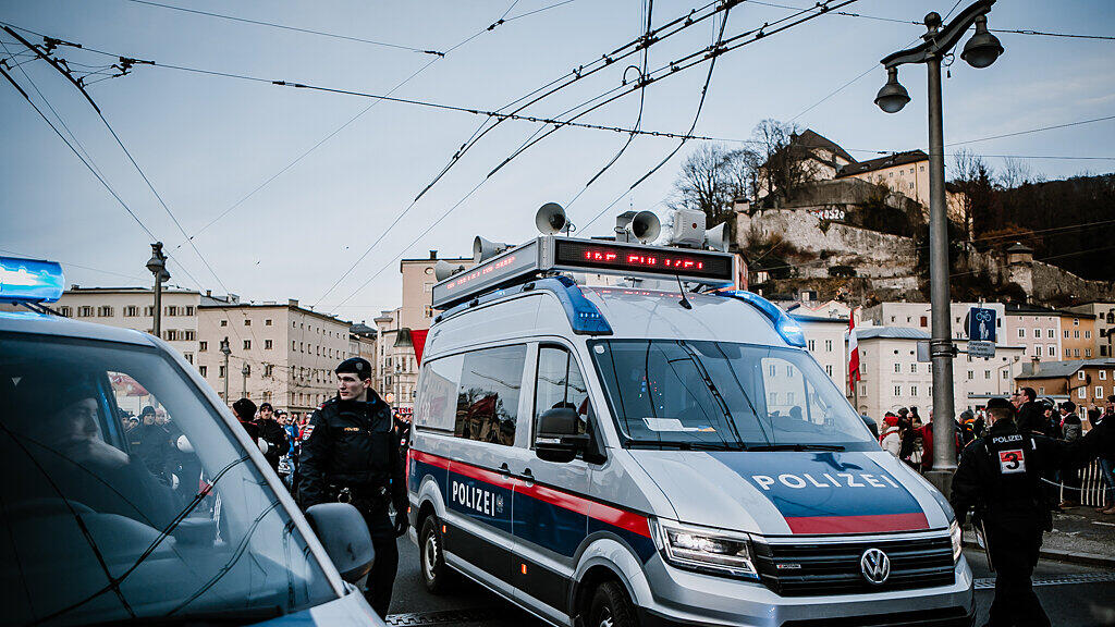 Fanmarsch in Salzburg