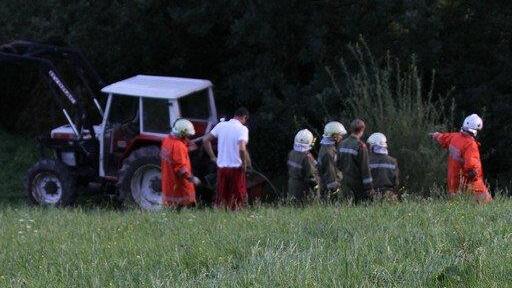 Traktorabsturz in Ebenau
