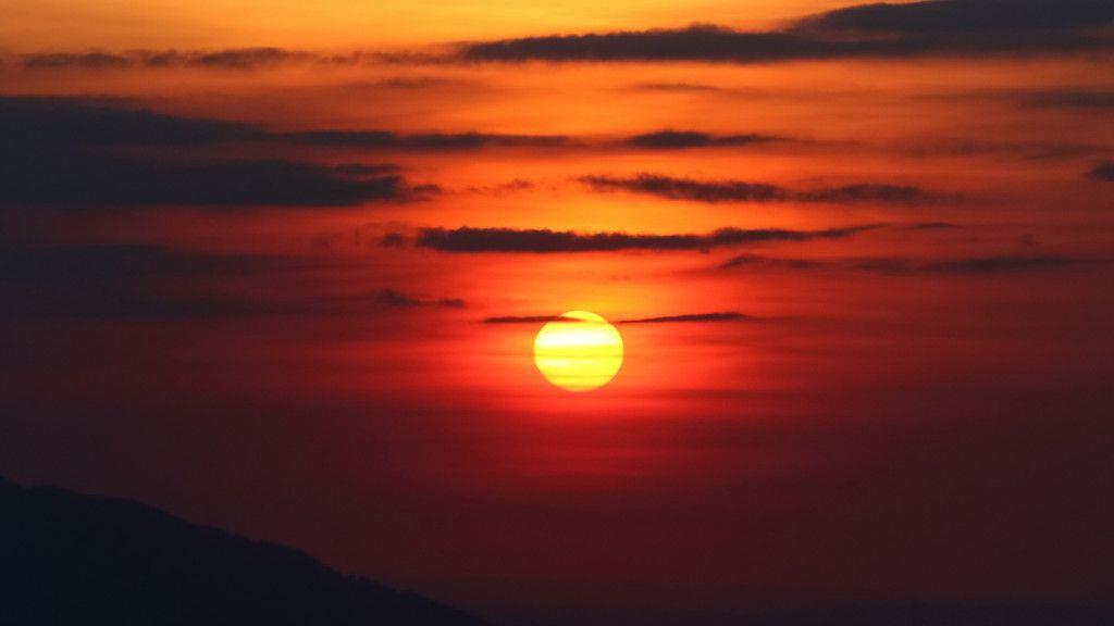Sonnenuntergang am Gaisberg