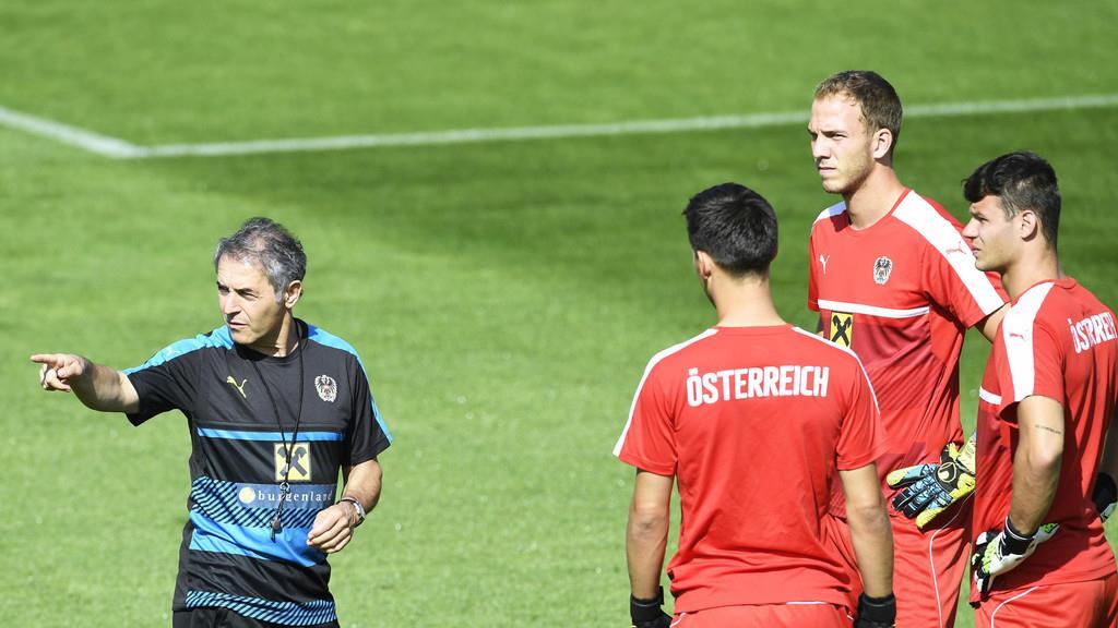 ÖFB-Team beim Training in Maria Enzersdorf