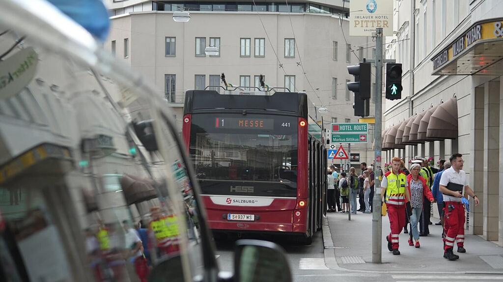 Obus-Unfall, Stadt Salzburg