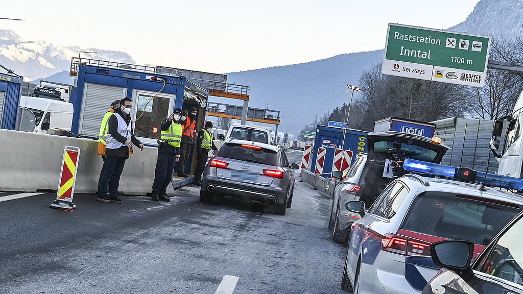 Tirol-Sperrzone: Kontrollen in Kufstein